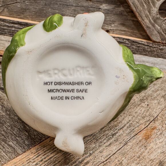 Set of 4 - Vintage Mercuries - Ceramic Bunnies Tulip Creamer Jug and 3 Cups - Picture 6 of 10